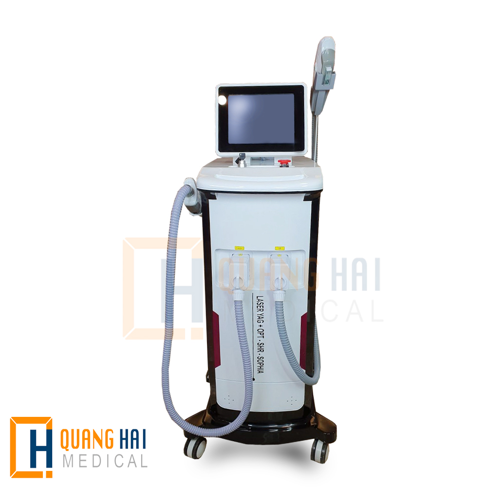 Máy triệt lông và xoá xăm laser Yag OPT SHR Sophia3
