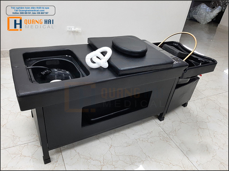 Giường gội đầu ngâm chân 3in1 sắt sơn tỉnh điện 