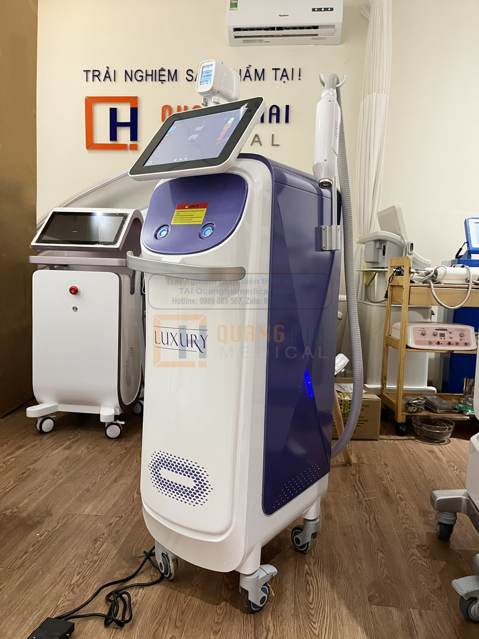 Máy triệt lông Diode Laser 2in1 cao cấp Luxury FQ242
