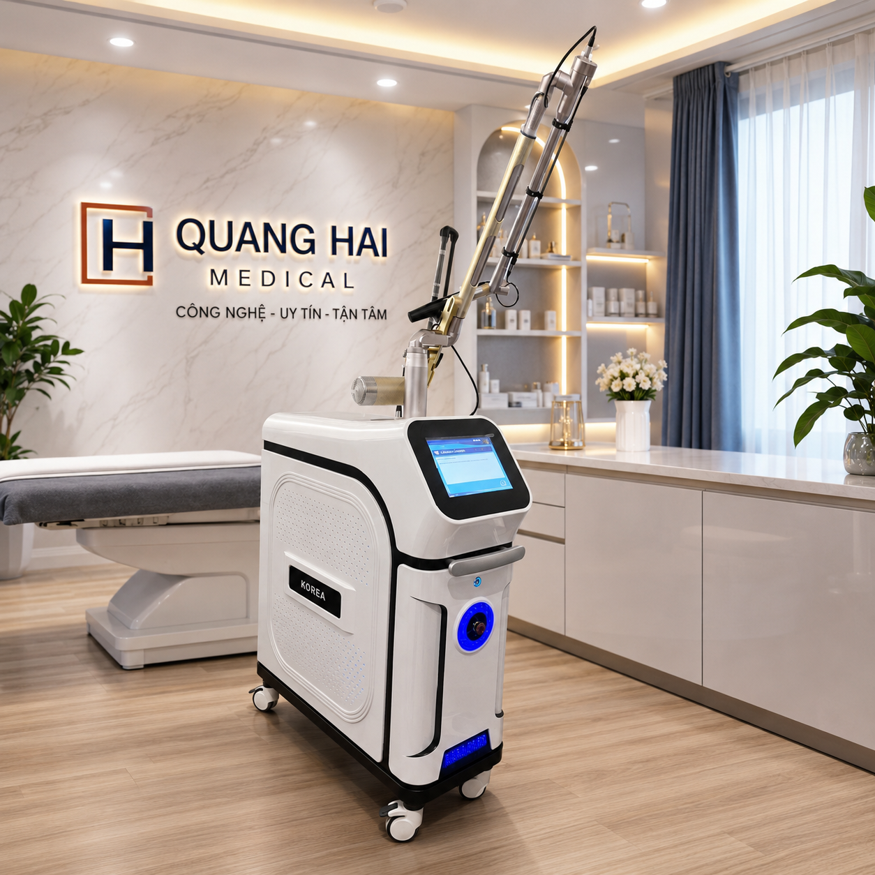Máy Laser Trục Khuỷu Xóa Xăm Pico Tera